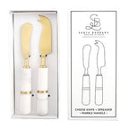 Marble Cheese Knives, Set of 2