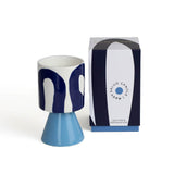 Kiln: Drip Glaze Candle Navy - Leather & Sandalwood
