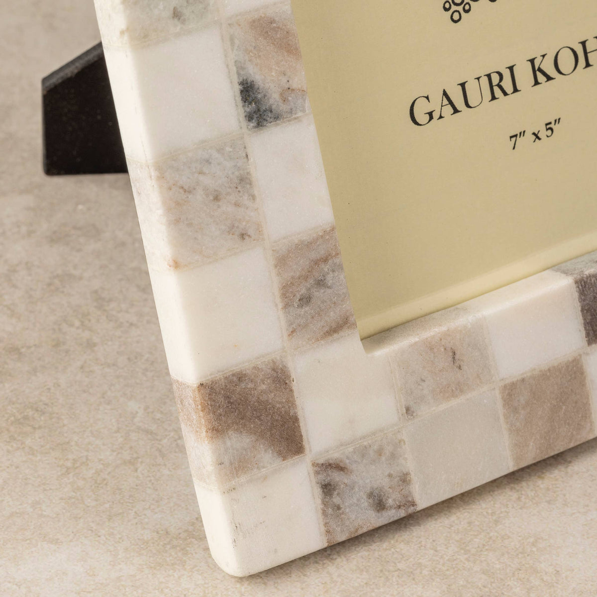 Austen Mosaic Onyx Picture Frame, Hazel Brown, 4x6