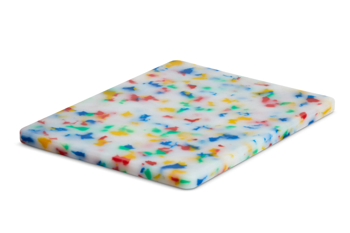 Confetti Recycled Plastic Cutting Board, Extra-Small
