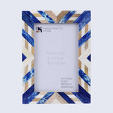 Photo Picture Frame Hypno Azure Collection Blue & Brown: 5x7