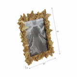 Photo Frame - Gold Polyresin Butterfly in Bloom  5x7 in.