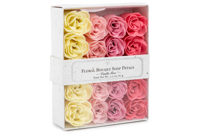 Cream Soap Rose Petals, Set of 20