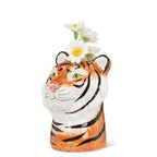 Tiger Ceramic Bud Vase