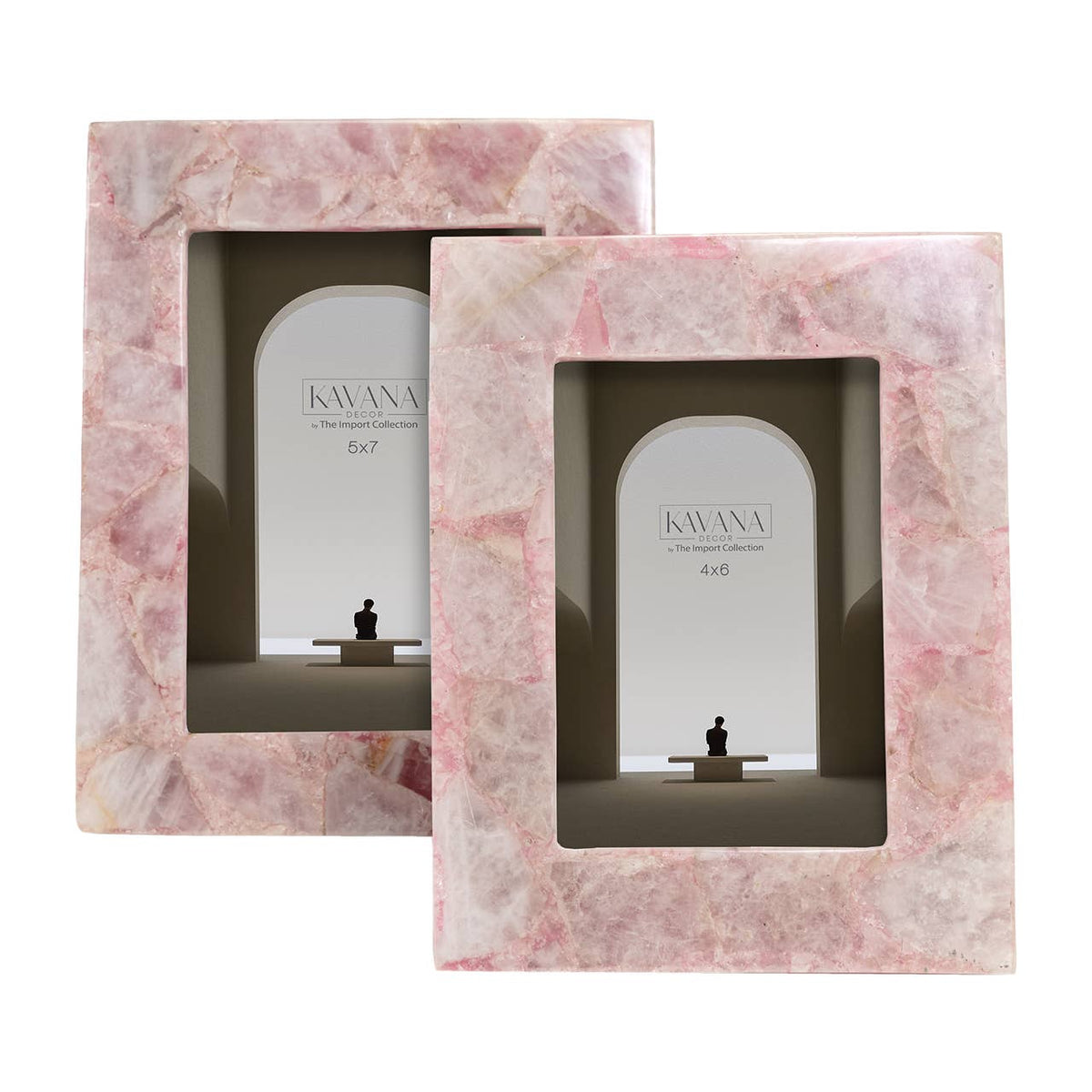 Oslo Pink Agate Picture Frame, 4x6