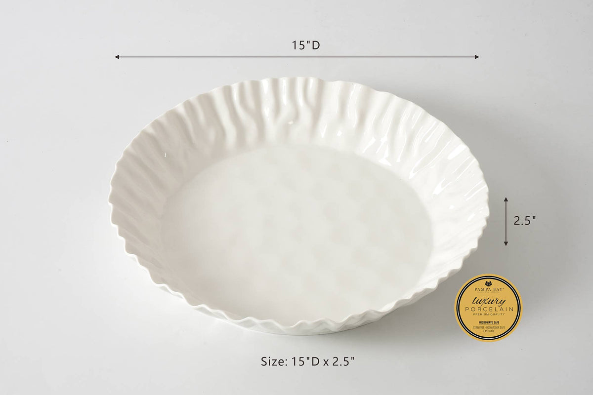 Mascali Bianca White Round Deep Server