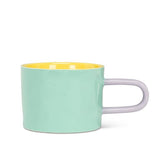 Triple Colored Mug-4 Assorted -3"H(12oz) - Clearance