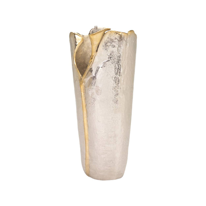Waldin Metallic Sculptural Vase