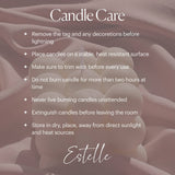 Handmade Rose Flower Candle | Vegan Soy Pillar Candle: Nude / Unscented