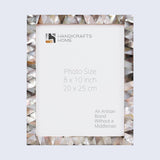 Mother of Pearl Picture Frames Pearlescent Ebony, 3 Sizes: 8x10