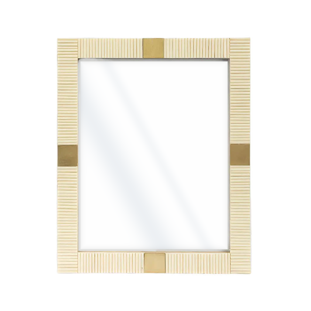 Fluted Bone and Brass Inlay Frame, 8x10