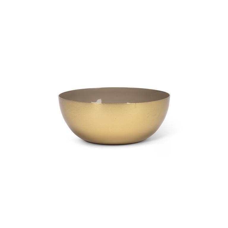 Mini Enamel Bowl-Taupe-4"D