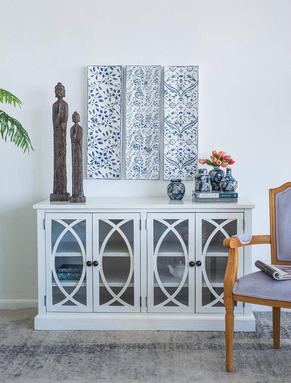 Blue and White Jar and Vase, Set of 4
