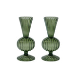 Lana Green Glass Vase, Set of 2