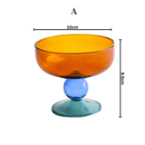 Colorful Nut Fruit Salad Dessert Glass Bowl | Dessert Cup: C