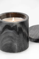 Palo Santo Scented Black Marble Candle
