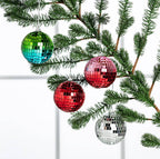 Red Mirror Ball Ornament