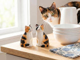 Sitting Tabby Cat Salt & Pepper