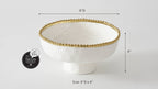 Golden Salerno Medium Footed Bowl