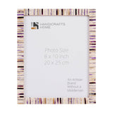 Picture Frames Pearlescent Hologram Bone Inlay Collection: 8x10