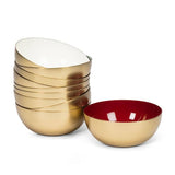 Mini Enamel Bowl-Red-4"D