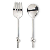 Knot Handle Salad Servers-10.5"L