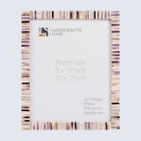 Picture Frames Pearlescent Hologram Bone Inlay Collection: 8x10