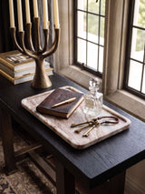 Clover Sculpted Onyx Tray