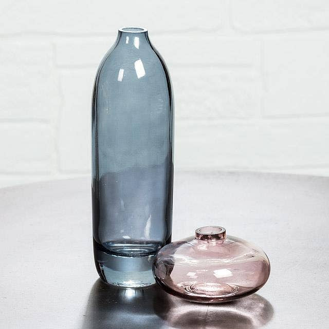 Small Rose Glass Bud Vase