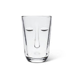 Resting Face Glass Goblets, Set of 2