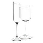 Amber Angle Cut Champagne Flute
