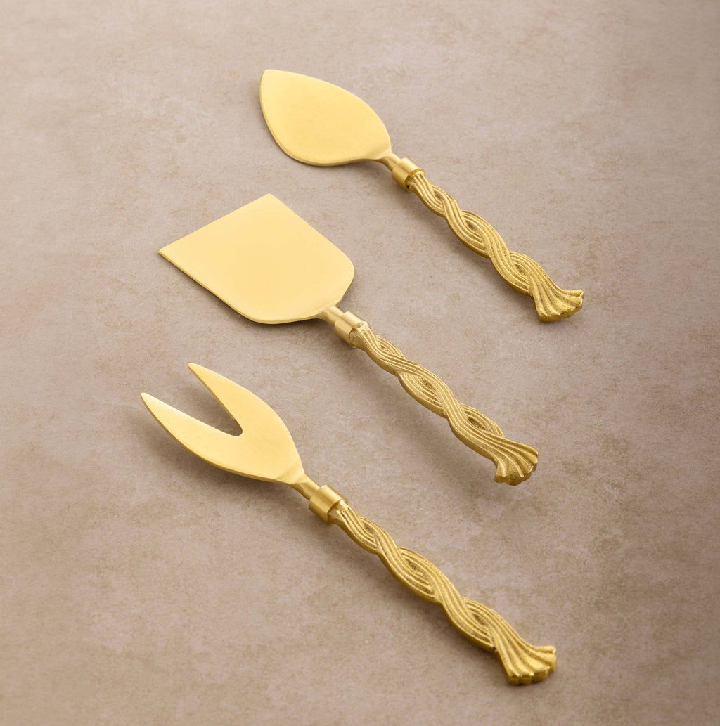 Santiago Rope Handle Cheese Knives, Set