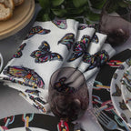 Butterflies Faux Linen Napkins, Set of 4