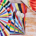 Multicolor Starburst Faux Linen Napkins, Set of 4