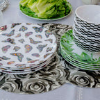 Natural Harmony Mix & Match Melamine Dinnerware Set, Service for 4