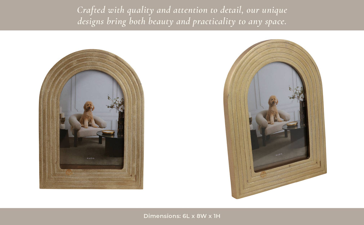 Gold Timeless Arches Picture Frame, 4x6