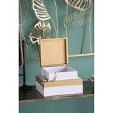 7x7x3" Butterfly Box - White