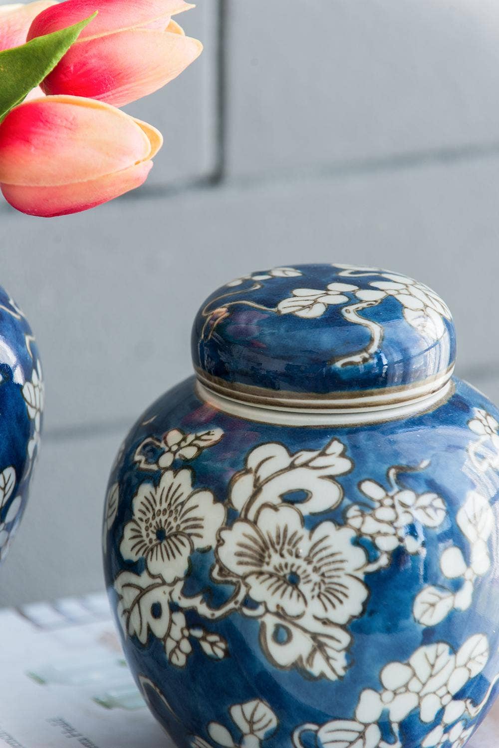 Blue and White Jar and Vase, Set of 4