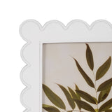 Photo Frame - White Resin Rectangle Scalloped Edge, 8x10 in.