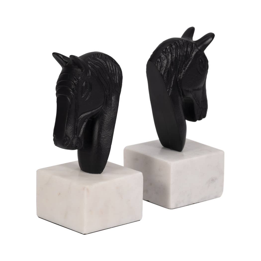 Horse Head Bookends, Set of 2