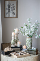 6.5x6.5x11.5" Verdant Whisper Ceramic Vase
