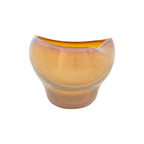 Huxley Amber Art Glass Bowl