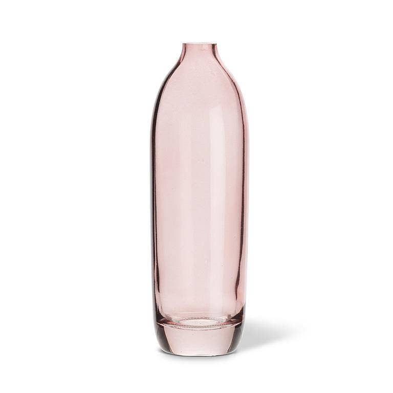 Tall Rose Glass Bud Vase