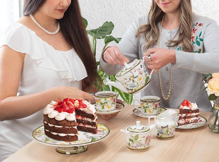 Butterfly Garden Bone China Teapot