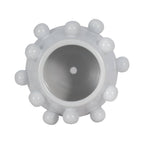White Glossy Tapered Round Planter
