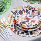 Auburn Bouquet Melamine Dinner Plates, Set of 4