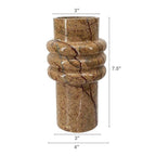 Cream Marble Cylinder Vase