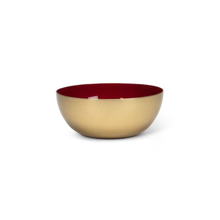 Mini Enamel Bowl-Red-4"D