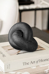 Munich Sculpted Marble Knot: Ivory White