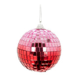 Pink & Red Ombre Mirror Ball Ornament - Clearance